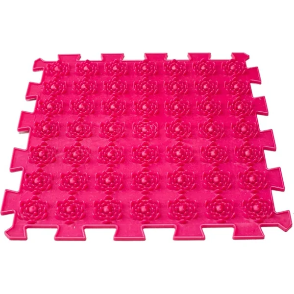 Ortek Tapis orthopédique de massage Puzzle "Mix" 6 éléments Pierre rose