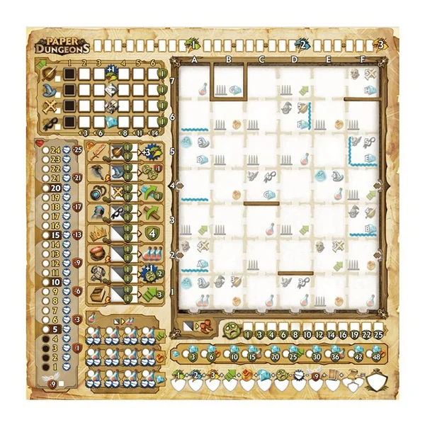 Paper dungeons - Le jeu