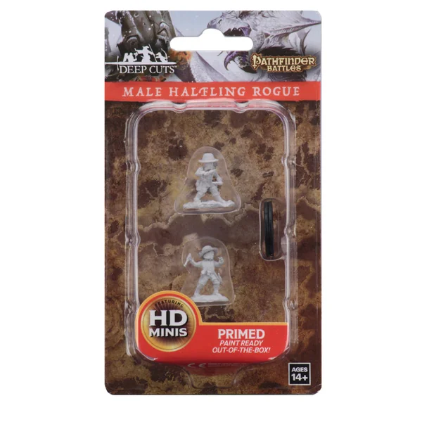 Pathfinder Battles Deep Cuts Unpainted Miniatures: Male Halfling Rogue
