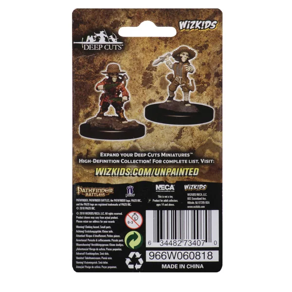 Pathfinder Battles Deep Cuts Unpainted Miniatures: Male Halfling Rogue