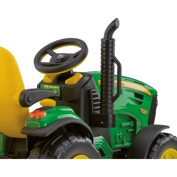 Peg-Pérego John Deere Ground Force avec remorque 12V - 330W vert