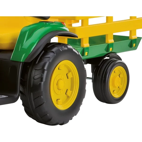 Peg-Pérego John Deere Ground Force avec remorque 12V - 330W vert