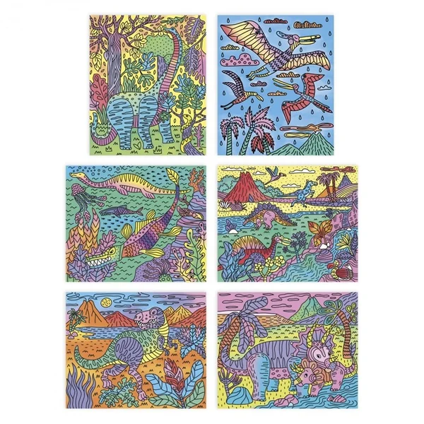 Peinture Magique Dinosaures : Les ateliers du calme - Janod