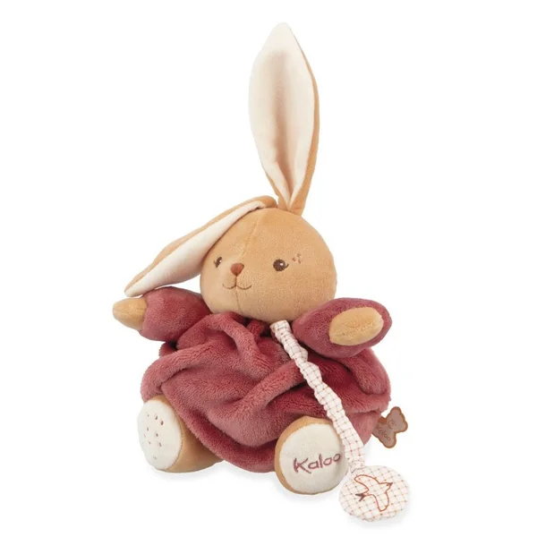 Peluche lapin Patapouf Bordeaux musical 17 cm - Kaloo