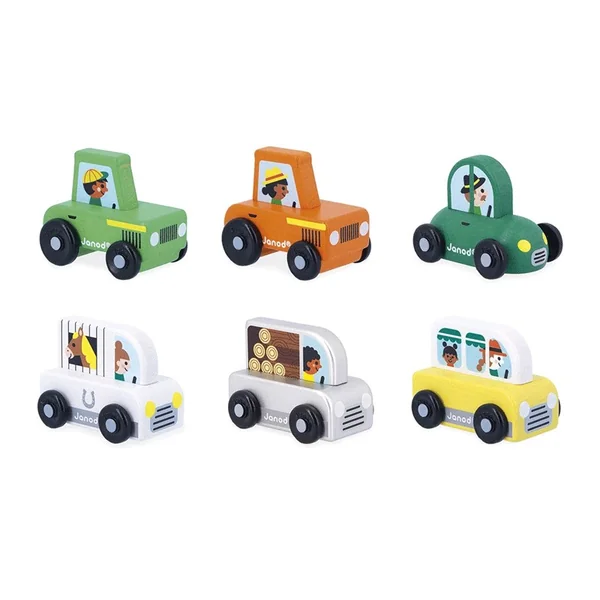 Petite voiture en bois Campagne Cross Roads - Janod