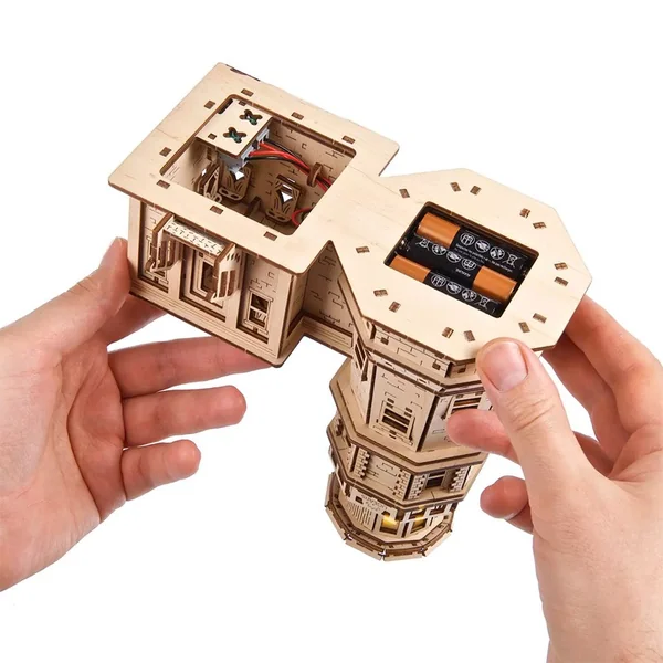 Phare Split Rock Puzzle 3D mécanique en bois - Ugears