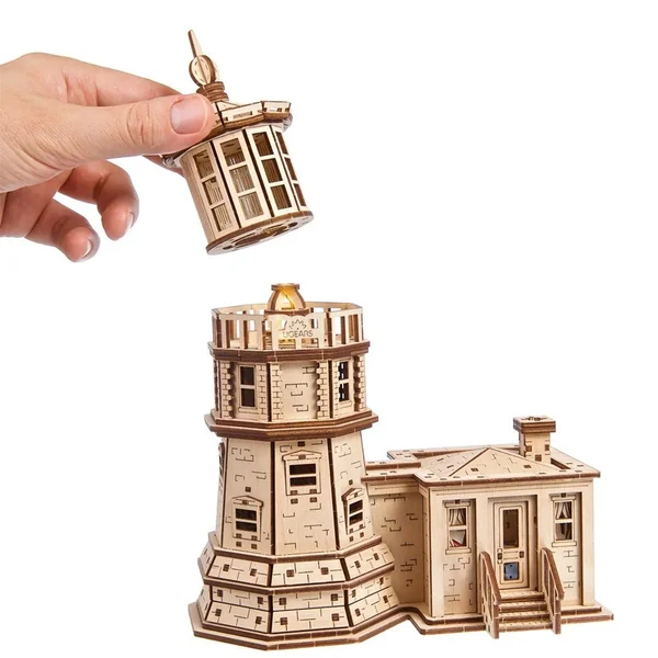 Phare Split Rock Puzzle 3D mécanique en bois - Ugears