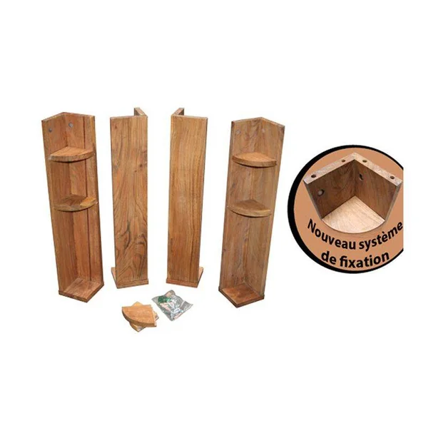 Pieds Table Basse Carrom - Acacia