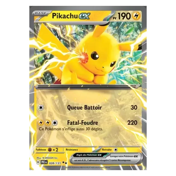 Pikachu ex – Évolutions Prismatiques – 028/131