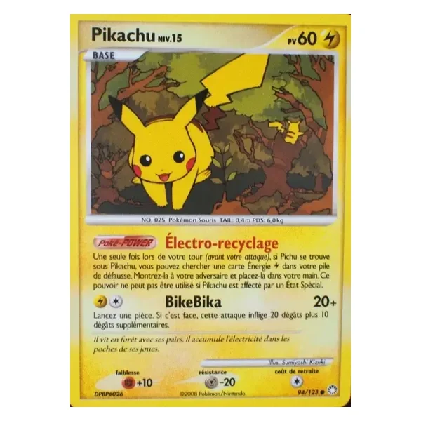 Pikachu Lv.15 – Trésors Mystérieux – 094/123