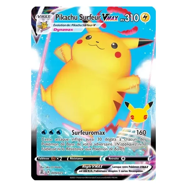 Pikachu Surfeur VMAX – Célébrations – 009/025