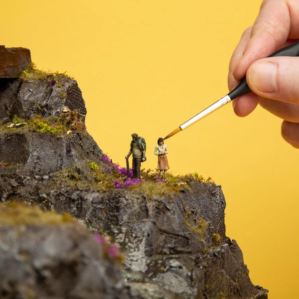 Pinceau Modelcraft avec poils synthétiques (tailles 000, 00, 0, 1, 2, 4)