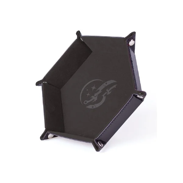 Piste de Dés Dagues Furtives Gris - Cuir et velours