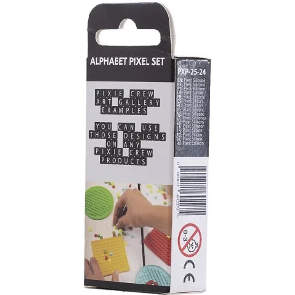 PIXIE CREW ensemble thématique de petits pixels avec des lettres et des symboles