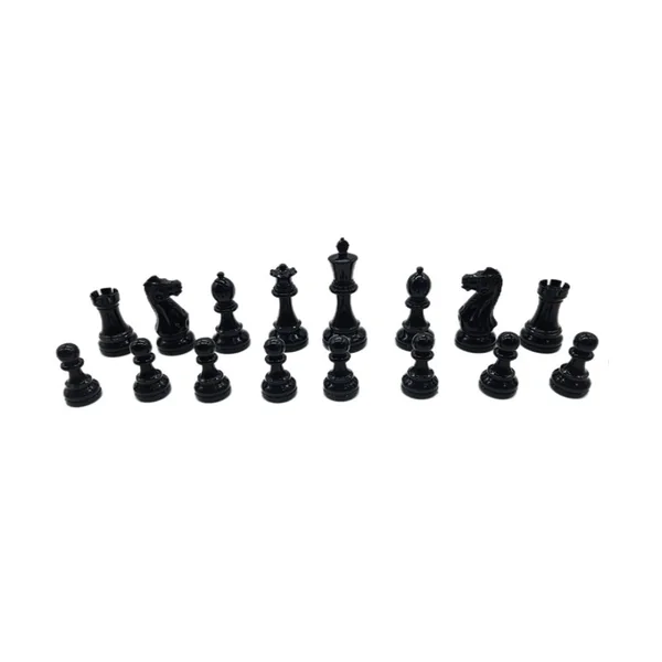 Pièces échecs Parker Glossy Ivoiry/ Black T3