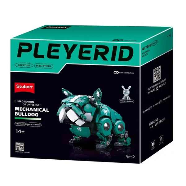 Pleyerid : Mechanical Bulldog green 890 pcs - Sluban