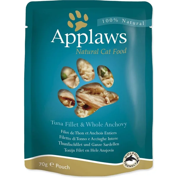 Pochette Applaws Cat thon et anchois 70g