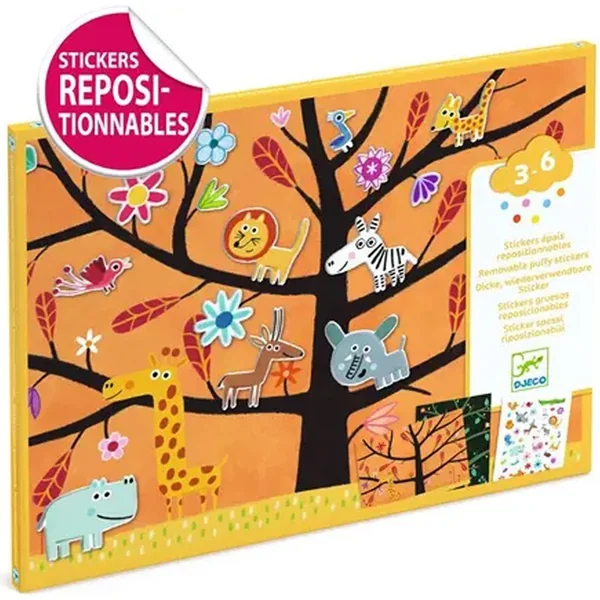 Pochette Stickers épais repositionnables Chat-perché ! - Djeco