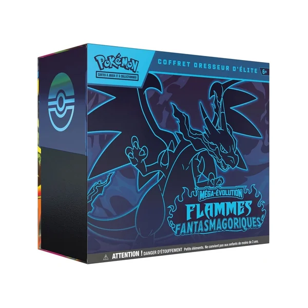 Pokémon : Coffret Dresseur d’élite Méga-Evolution Flammes Fantasmagoriques (Boîte Descellée)