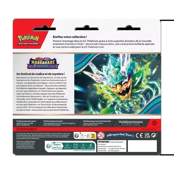 Pokémon : Tripack Vrombotor - Mascarade crépusculaire - EV06