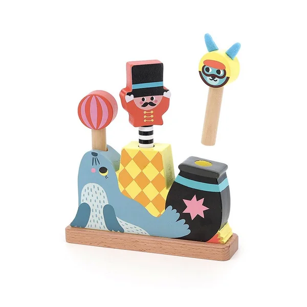 Pop-up en bois Circus Michelle Carlslund - Vilac