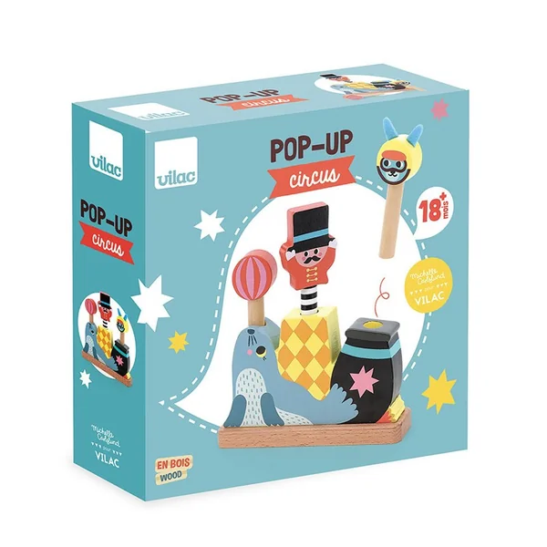 Pop-up en bois Circus Michelle Carlslund - Vilac