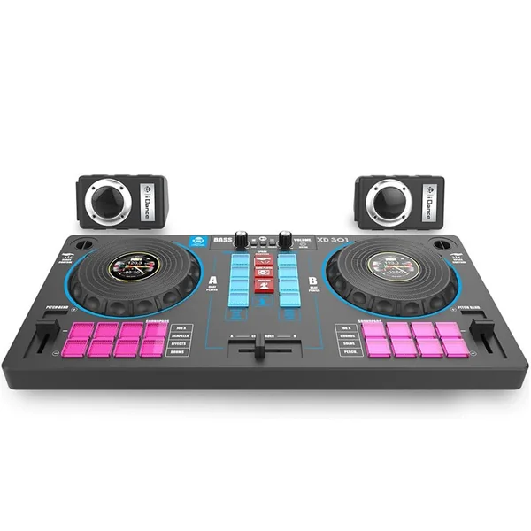 Portable DJ Station Noir : Table de mixage XD301 - iDance