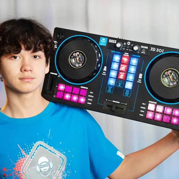 Portable DJ Station Noir : Table de mixage XD301 - iDance