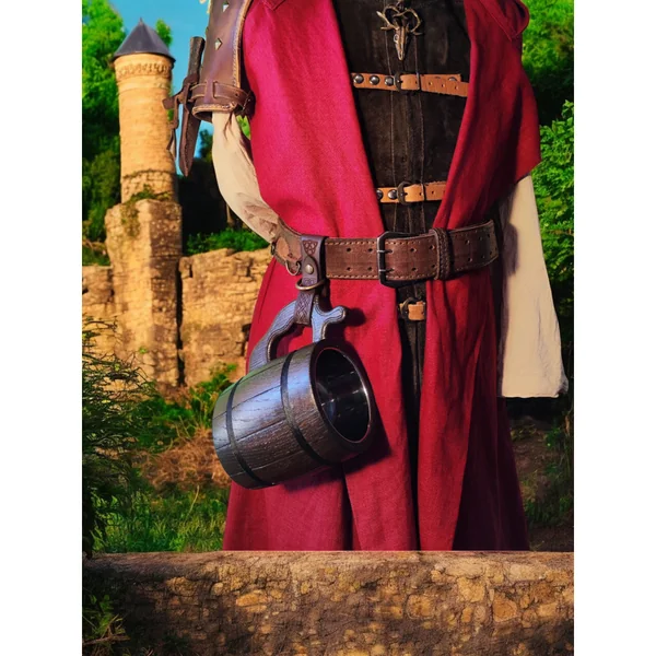 Porte choppe en cuir