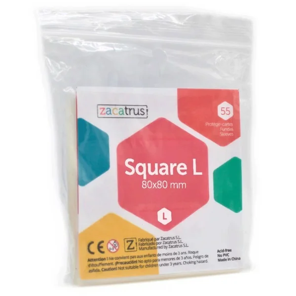 Protège-cartes Square L 80x80mm - Zacatrus