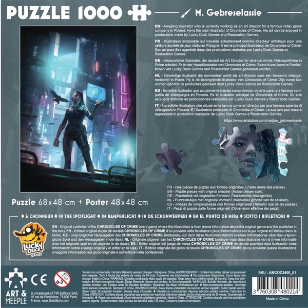 Puzzle 1000 pcs Chronicles of Crime 2400 - Art&Meeple