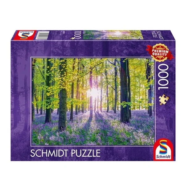 Puzzle 1000 pcs Tapis de campanules dans les bois - Puzzles Schmidt