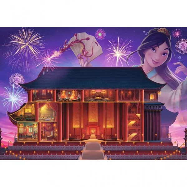 Puzzle 1000 pièces - Mulan (Collection Château Disney Princ.)