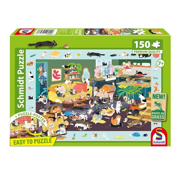 Puzzle 150 pcs Des chats en pagaille - Schmidt