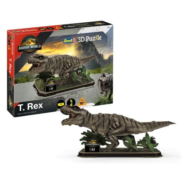 Puzzle 3D Jurassic World : T.Rex 45 pcs - Revell