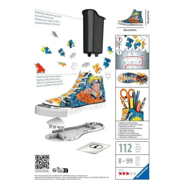 Puzzle 3D Sneaker Naruto - 108 pcs