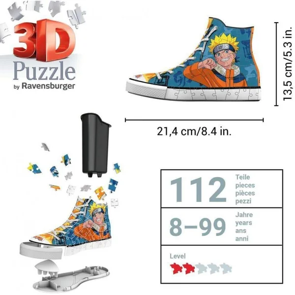 Puzzle 3D Sneaker Naruto - 108 pcs