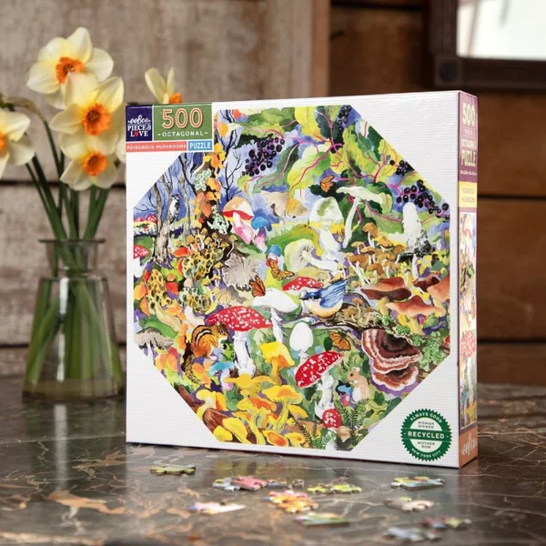 Puzzle 500 pcs Poisonous Mushrooms - Eeboo