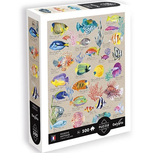 Puzzle 500 pcs Poissons Exotiques - Calypto