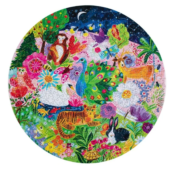 Puzzle 500 pcs rond Garden Sanctuary - Eeboo