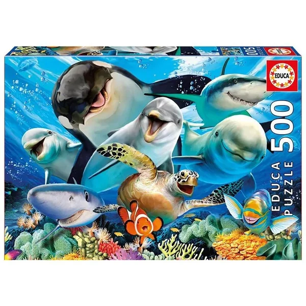 Puzzle 500 pcs Selfie sous l'eau - Educa