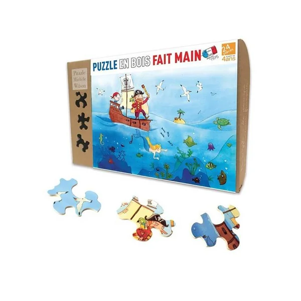 Puzzle bois - Les pirates - 24 pcs