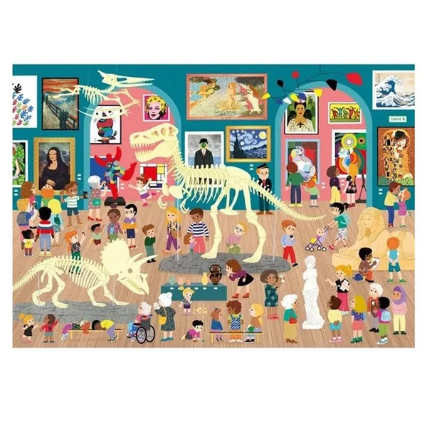 Puzzle Bois Michèle Wilson - Visite au Musée - 50 pcs