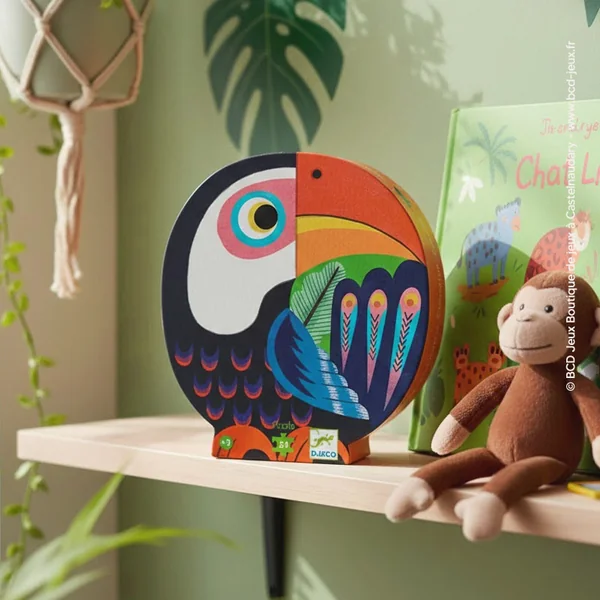 Puzzle Coco le Toucan 24 pcs - Djeco