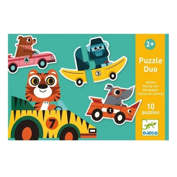 Puzzle Duo Bolides - Djeco
