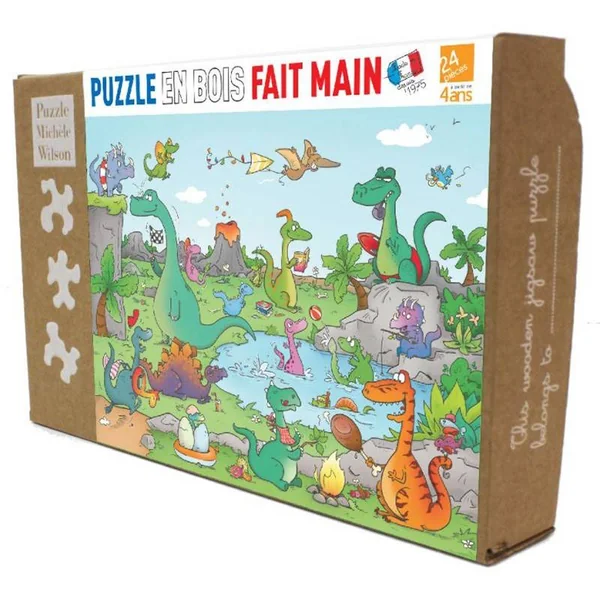 Puzzle en bois - Les dinosaures - 24 pcs