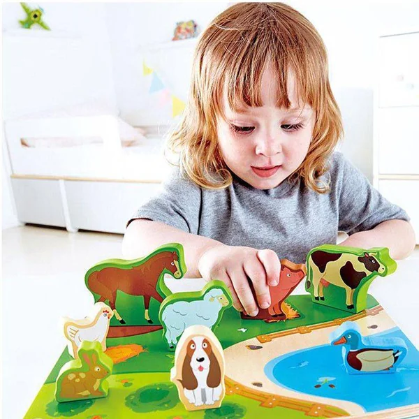 Puzzle et Jeu Animaux de la ferme - Hape
