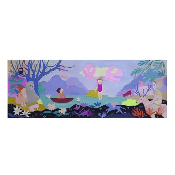 Puzzle Gallery 100 pcs Children's lake - Djeco