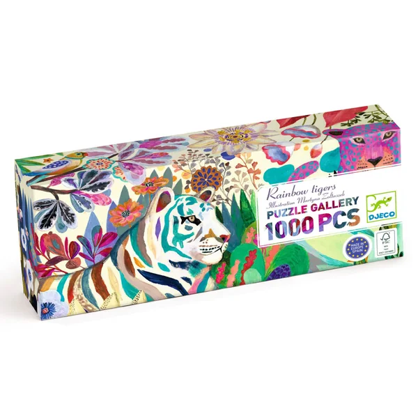 Puzzle Gallery - Rainbow Tigers - 1000 Pièces