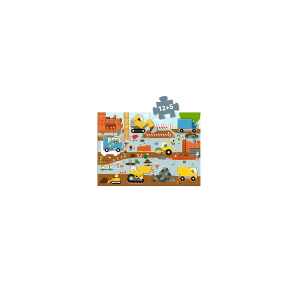 Puzzle Geant : Le chantier - 12pcs +5pcs